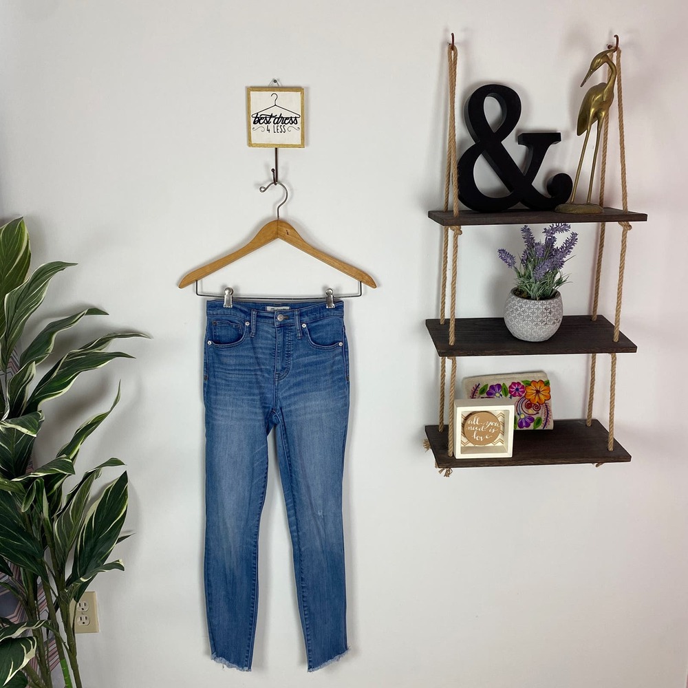 Madewell 10" High Rise Tulip Raw Hem Jeans